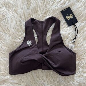 Darc Sport Single Wolf Everson Seamless Twist Sports Bra Darc Garnet Size Medium